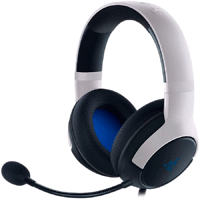Razer Kaira for Playstation - White, Dual Wireless PlayStation 5 Headset, TriForce Titanium 50mm Drivers, HyperClear Cardioid Mic, SmartSwitch, FlowKnit memory foam ear cushions, Type-C