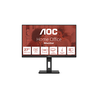 AOC 27E3QAF, 27&quot; IPS WLED, 1920x1080@75Hz, 4ms GtG, 300cd m/2, 1000:1, 20M:1 DCR, Adaptive Sync, FlickerFree, Low Blue Light, 2Wx2, Tilt, Height Adjust, Pivot, Swivel, D-SUB, HDMI, DP