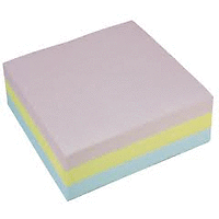 Цветно хартиено кубче незалепено 86x86 mm 400 л.