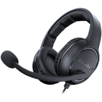 COUGAR HX330 Gaming Headset, 50mm Complex PEK Diaphragm drivers, 3.5mm Jack connections, 270g Light-Weight Comfort, 9.7mm Noise Cancellation Microphone, 4-pole 3.5mm Connector and 3-pole Y