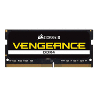 Памет Corsair DDR4, 2666MHz 16GB (1 x 16GB) 260 SODIMM, Unbuffered, 18-19-19-39, Vengeance Black PCB, 1.2V, Intel new generation Intel Core™ i5 and i7 Processor support