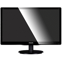Monitor LED Philips 246V5LSB/00, V-line, 24'' 1920x1080@60Hz, 16:9, TN, 5ms, 250nits,  Black, 3 Years, VESA100x100/VGA/DVI