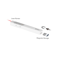 Лазерна показалка A4tech LP15, Laser Червен, Безжична 2.4G, Бяла
