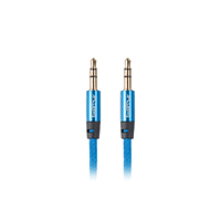 Кабел, Lanberg mini jack 3.5mm M/M 3 pin cable 2m, blue premium