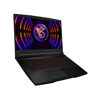 MSI Thin GF63 12UC (RTX 3050 4GB, GDDR6 4GB),Black, Red Backlit Gaming Keyboard, 16R8 (RTX 3050 4GB, GDDR6 4GB) N-1, 15.6&quot; FHD (1920*1080), 144Hz 45%NTSC IPS-Level, Integrated SoC, Alder Lake i7-