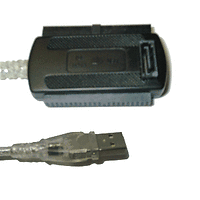 Кабел  конвертор USB 2.0  към 2.5"/3.5" IDE интерфейс и SATA