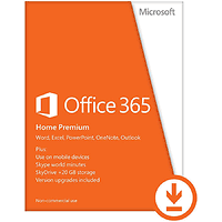 Microsoft® Office 365 Home Premium 32-bit/x64 All Languages Subscription Online Product Key License 1 License Eurozone Click to