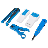 Инструмент, Lanberg network toolkit with RJ45 RJ11 cable tester, crimping, stripping and lsa-insertion tool