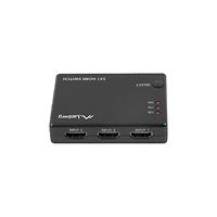Адаптер, Lanberg Video Switch 3x HDMI + Micro USB port + Remote Controller, black