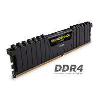 Памет Corsair DDR4, 2400MHz 8GB (2 x 4GB) 288 DIMM, Unbuffered, 16-16-16-39, Vengeance LPX Black Heat spreader, 1.20V, XMP 2.0 , Intel new Gen