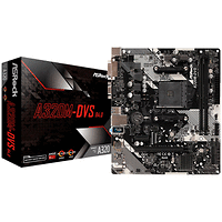 ASROCK Main Board Desktop AM4 A320, 2xDDR4, 1xPCI-E x1, 3xPCI-E x16, DVI-D,VGA, 4 SATA3, 6 USB 3.0 mATX