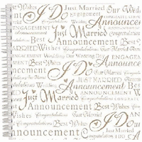 ALBUM for Scrapbooking "Wedding" - Дизайнерска сватбена книга - 24 перлени страници 30,5х30,5 см