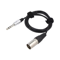 Кабел 6.3 мм мъжки, XLR мъжки СТЕРЕО 3P Cu, 1.5 м