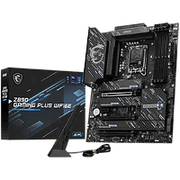 MSI Z890 GAMING PLUS WIFI6E, LGA 1851, Dual Channel DDR5 up to 9200(OC)MHz, 3x PCIe x16 slots, 4x M.2 slot, 4x USB 2.0, 2x USB 3.2 Gen 1, 1x USB 3.2 Gen 2, 1x USB 3.2 Gen 2 Type-C, 1x HDMI,