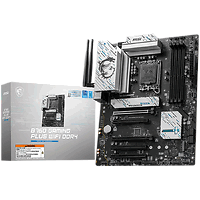 MSI B760 GAMING PLUS WIFI DDR4, LGA 1700, 4xDDR4, ATX, Dual Channel DDR4 5333(OC)MHz, 5x PCIe x16 slots, 2x M.2 slots, 1x HDMI, 1x DP, 2x USB 3.2 Gen 2, 1x USB 3.2 Gen 2 Type-C, 4x USB 2.0,