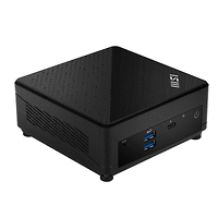 MSI CUBI 5 12M-005EU, i3-1215U (6C/8T, up to 4.40 GHz, 10 MB), 8GB DDR4 (3200MHz up to 64GB), 256GB SSD M.2 NVMe PCIe Gen4 x4, WiFi 6, BT, 2x RJ45, 4x USB 3.2 Gen 2 Type A, Thunderbolt 4, Black, 0.66