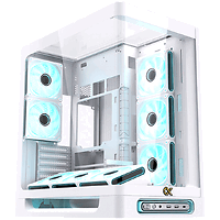 Heaven Arctic EN49583 (WH,U3x2+Type C,Curved TG & Top TG,6PCS J20A PWM WH Reverse & 2PCS J20A PWM WH,ARGB & PWM Remote Control Box)