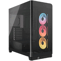 CORSAIR FRAME 4500X LX-R RGB Tempered Glass Mid-Tower, Black