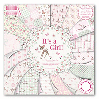 First Edition LUX 8x8 Pad - Its a Girl  - Дизайнерски блок 8"x8" /48 листа
