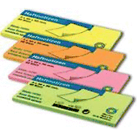 ЛИСТЧЕТА САМОЗАЛЕПВАЩИ Office Point,ОРАНЖЕВ НЕОН,50 х 40 мм