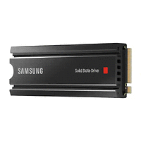 Samsung SSD 980 PRO Heatsink 2TB Int. PCIe Gen 4.0 x4 NVMe 1.3c, V-NAND 3bit MLC, Read up to 7000 MB/s, Write up to 5100 MB/s, Elpis Controller, Cache Memory 2GB DDR4