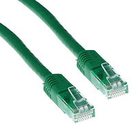 Мрежов пач кабел ACT U/UTP, CAT 6, RJ-45 - RJ-45, 1.0 m, Медни проводници, Зелен