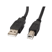 Кабел, Lanberg USB-A (M) -> USB-B (M) 2.0 cable 5m, black
