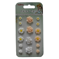 SCRAPBERRYS FLOWERS FAIRY TALE 2 (resin) - Деко ЦВЕТЯ от полимер
