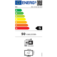 MSI MAG 341CQP QD-OLED, 34&quot;, 175Hz, 0.03ms, UWQHD 3440x1440, Oled Care 2.0, Fanless Design with Graphene, ClearMR 9000, HDR True Black 400, KVM, 250 nits, 1500000:1, 100M;1, DP (1.4a), 2x HDMI (2