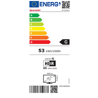 Sharp 43GP6265E, 43&quot; QLED Google TV, 4K Ultra HD  3840x2160 Frameless, AQUOS, DVB-T/T2/C/S/S2, Active Motion 1000, HDR10, Dolby Atmos, Dolby Vision, Google Assistant, Chromecast Built-in, HDMI 2.