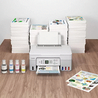 Canon PIXMA G3470 All-In-One, White + Canon GI-41 BK