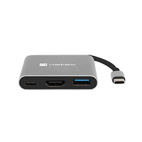 Докинг станция, Natec USB-C Multiport Adapter 3 in 1 Fowler MINI USB 3.0, HDMI 4K, USB-C PD