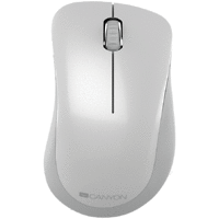 Canyon 2.4 GHz Wireless mouse ,with 3 buttons, DPI 1200, Battery:AAA*2pcs ,pearl white grey67*109*38mm 0.063kg