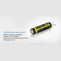 Акумулаторна батерия LiIon AA R6 3,7V 800mAh XTAR