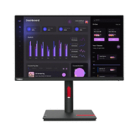 Lenovo ThinkVision T24i-30 23.8&quot;, IPS, AG, 4 ms, 250 cd/m2, 1000:1, 1920x1080, 60Hz, Tilt, Swivel, Pivot, Height Adjust Stand, HDMI, DP, VGA, 5 x USB