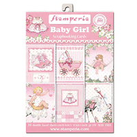 Дизайнерски блок картички BABY GIRL