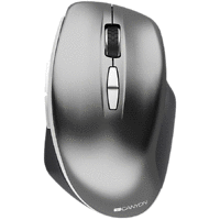 Canyon 2.4 GHz Wireless mouse ,with 7 buttons, DPI 800/1200/1600, Battery:AAA*2pcs ,Dark gray72*117*41mm 0.075kg