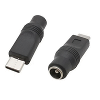 Преход захранващ USB C мъжки, DC 5.5х2.1 мм мъжки