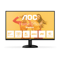 AOC Q27B35E, 27" IPS WLED, 2560x1440@75Hz, 4ms GtG, 1ms MPRT, 300cd m/2, 1500:1, 20M:1 DCR, Adaptive Sync, FlickerFree, Low Blue Light, Tilt, HDMI, DP
