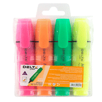  Комплект текстмаркери Delta D2502 4 цвята 