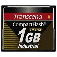 Transcend TS1GCF100I 1GB Industrial Compact Flash Card