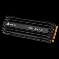 SSD Corsair Force MP600 series Gen4 NVMe (PCIe Slot) M.2 2280, 500GB 3D TLC NAND Up to 4,950MB/s Sequential Read, Up to 2,500MB/s Sequential Write: Up to 550K IOPS Random Write, Up to 420K 