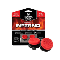 Сменяеми бутончета Thumb Grips KontrolFreek Inferno PRO за Nintendo Switch Pro Controller, червени