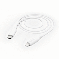 Кабел HAMA Charging/Data, USB Type-C - Lightning, 1м, Бял