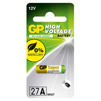 Алкална батерия GP 12 V 1 бр. в опаковка за аларми А27 lr27