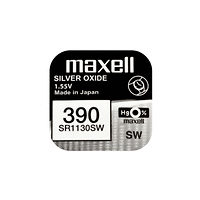 Бутонна батерия сребърна MAXELL SR1130 SW /AG10/ 389/390/ 1.55V