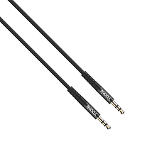 Аудио кабел Yookie YA1, 3.5mm жак, М/М, 1.0м, Черен