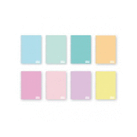 Тетрадка A4 спир. тв.корица Slim UV Pastel Single Colour, 100 л.ред, 2 теми, 70 г/м2