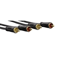 Удължителен аудио кабел HAMA 122282, 2 x Чинч мъжко -2 x Чинч мъжко, позл. конектори, 10 м