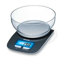 Beurer KS 25 kitchen scale; Bowl with 1.2 litre capacity;3 kg / 1 g